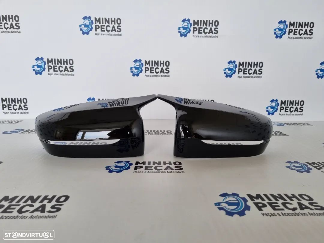 Capas de Espelho BMW Serie 5 (G30/G31) Look M5 Preto Brilho - 1