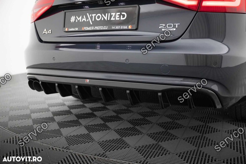 Difuzor bara spate Audi A4 B8.5 Facelift 2011-2015 v21 Maxton Design - 5