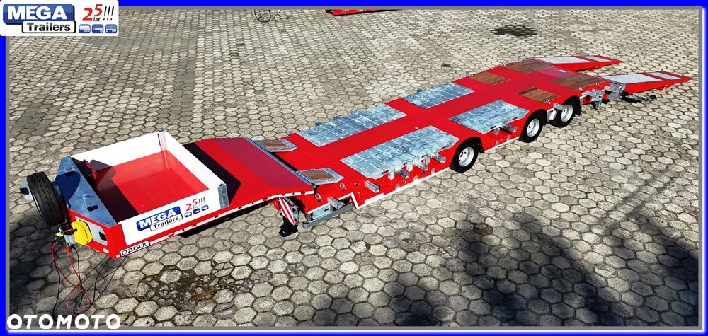 Mega Nisko-podłogowa 3 osie, 18,60 m dł., ZAGŁEBIENIA NA KOŁA pod maszyny leśne i budowlane !!! - 17