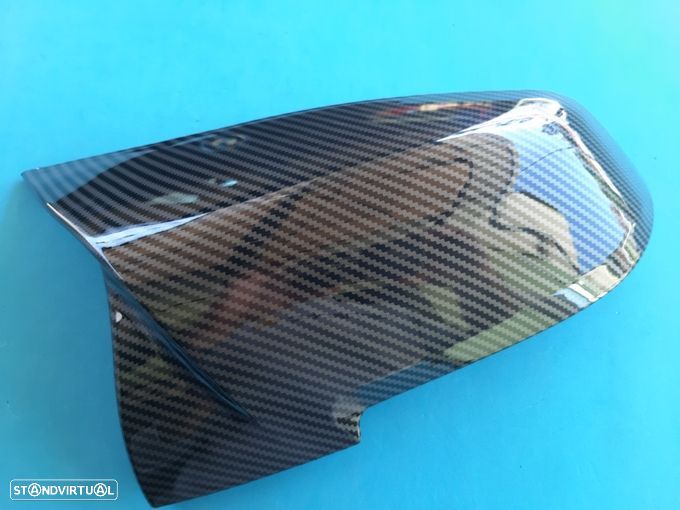 Capa espelho retrovisor Bmw F20 F21 F22 F23 F30 F31 F32 F36 E84 F87 X1 I3 (preto ou carbono) Novo - 6
