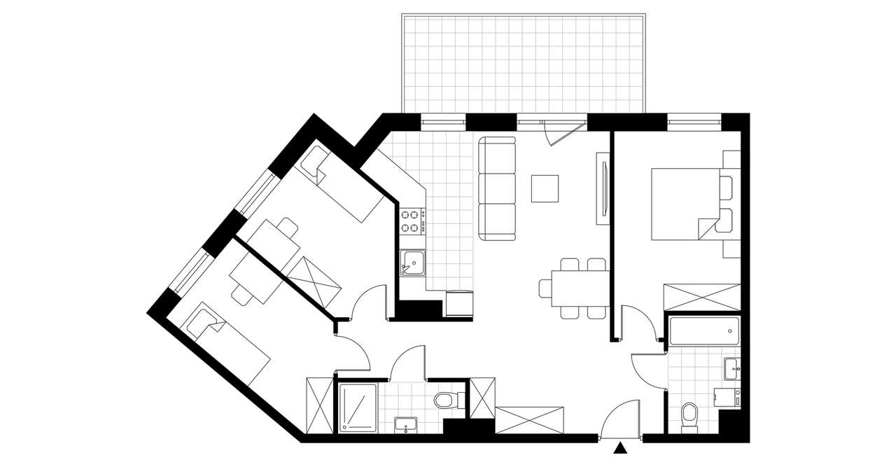 4-pokojowe mieszkanie 71m2 + balkon - Pełny obrazek: 4/9