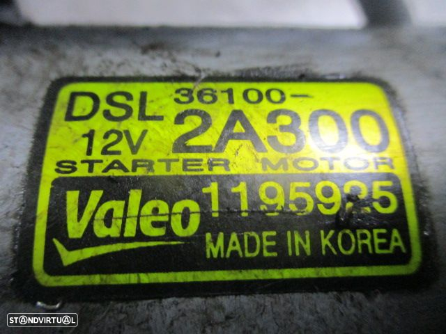 Motor De Arranque 1195925 KIA SOUL 2009 1.6CRDI HYUNDAI  I20 FASE 2 2013 1.1CRDI 75CV 5P BRANCO - 5