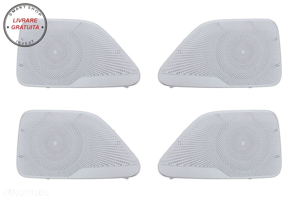 Pachet Grile de aerisire Ornament Difuzor Tweeter LED rotativ 64 culori Mercedes S- livrare gratuita - 8