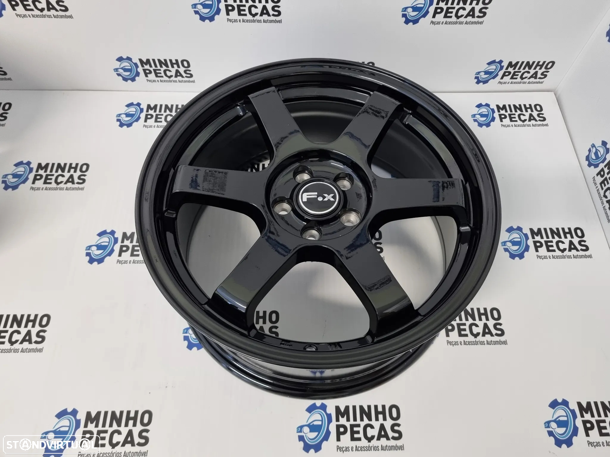 Jantes FOX PF1 em 17 Preto Brilho (5x100) - 7