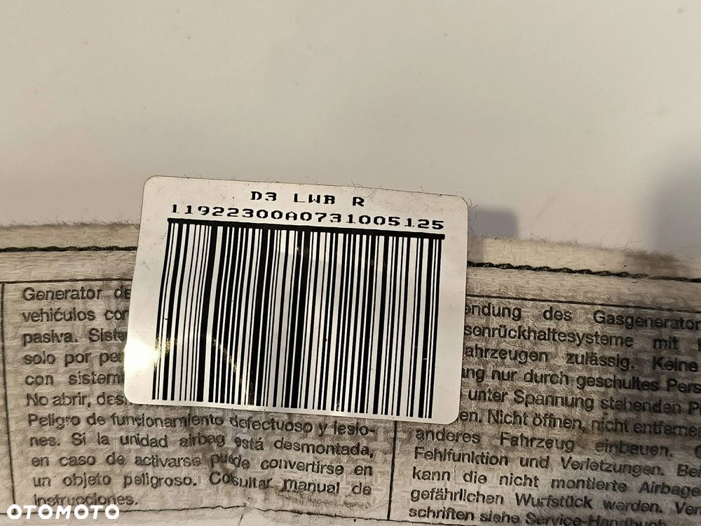 Kurtyna airbag lewa/prawa 4E4880741 4E4880742 Audi A8 D3 NIE LONG 2008 - 5