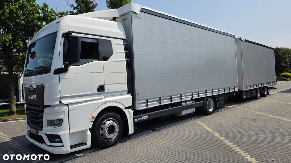 MAN ///TGX///18.430///2022///7.70+7.70 ///ZESTAW TANDEM///PRZEJAZDOWY/// 36000 KG///DACH PODNOSZONY/// FIRANKA///LEDY///STAN BARDZO DOBRY - 6
