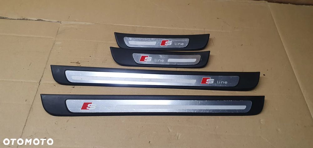 Listwa progowa nakładka listwy nakładki komplet Audi A4 B8 S line 8K0853374 - 5