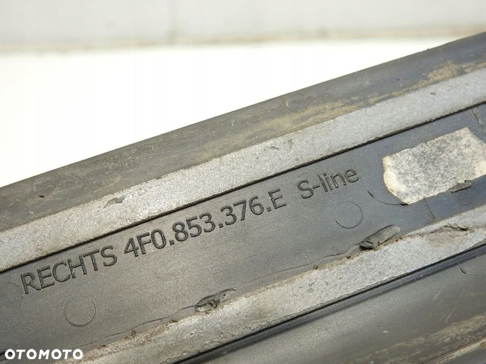 LISTWA NAKŁADKA PROGU PRAWY TYŁ AUDI A6 C6 4F0853376E - 5