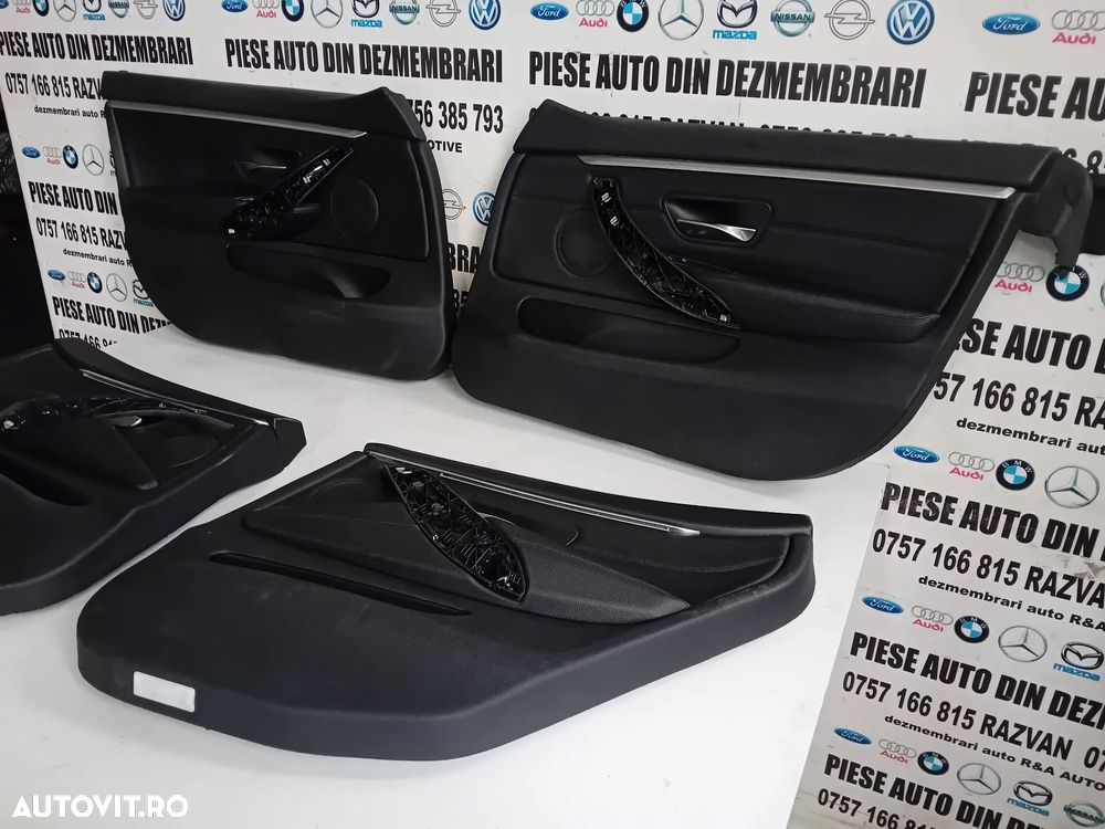 Tapiterie Fete Fata Usa Din Piele Cu Lumini Ambientale Bmw Seria 4 F36 Volan Stanga Fata Spate - 6