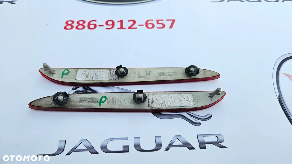 Jaguar XJ 351 Odblask zderzaka tylnego Odblask tył lewy prawy Obrysówka lewa prawa USA Czerwona - 3