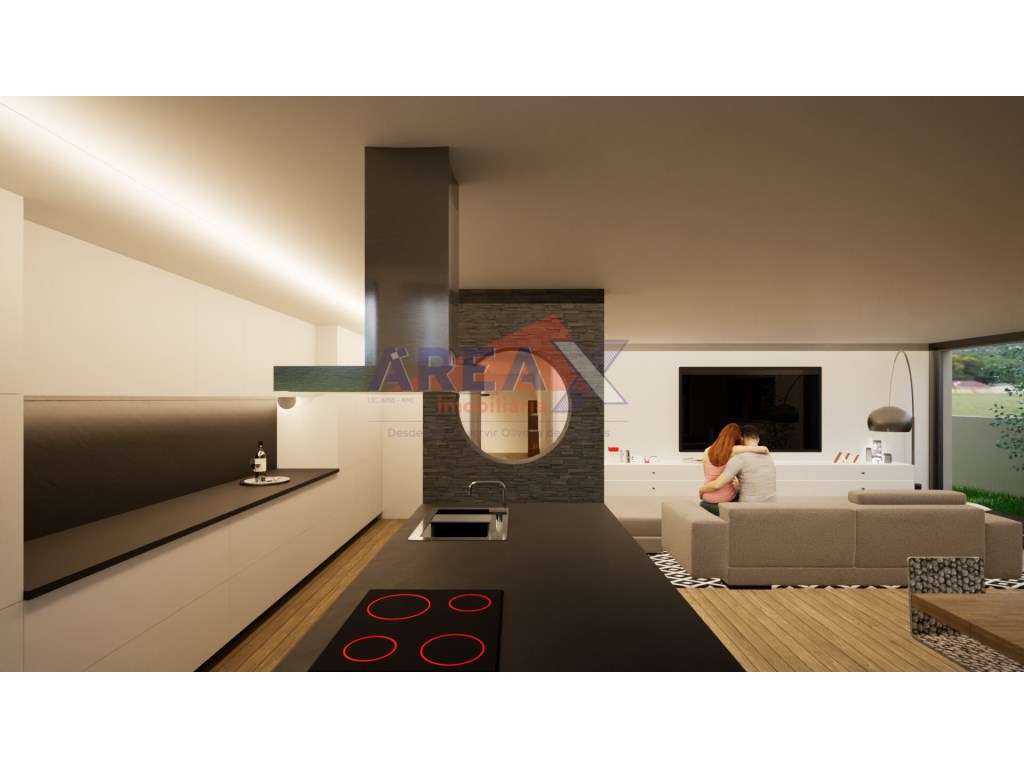 Moradia geminada T4, de arquitetura contemporânea - Grande imagem: 3/19