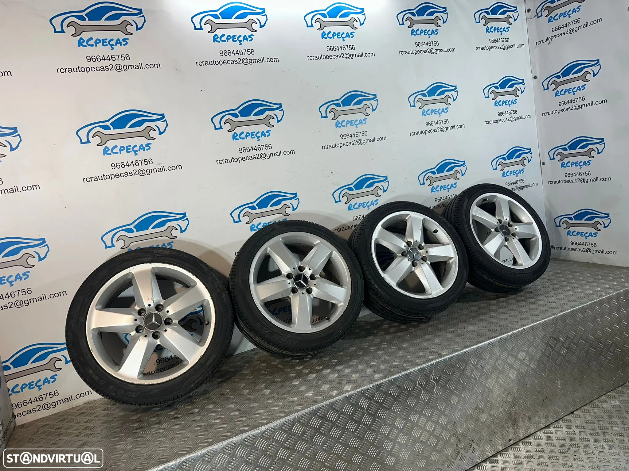 .Conjunto Jantes 17 Originais Mercedes-Benz SLK R171 5x112 - 4