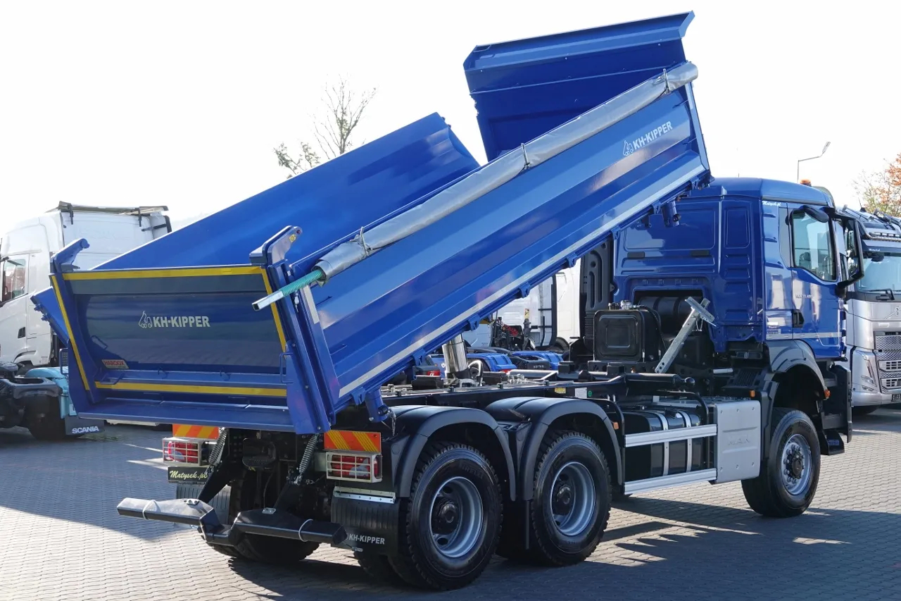 MAN TGS 33.480 / 6x6 / BORDMATIC / HYDROBURT / 3-SIDED KH-KIPPER /MANUAL / NOU / DISPONIBIL IMMEDIAT / - 7