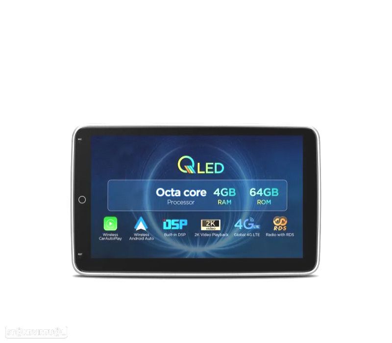 AUTO RADIO GPS 1DIN ANDROID 12 LCD TÁCTIL 10" CARPLAY USB DUAL ZONE - 1