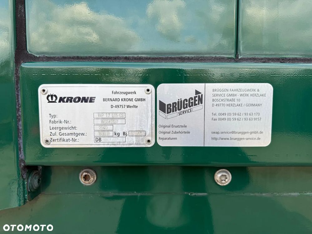 Krone Zabudowa BDF plandeka firanka / podnoszony dach / 2013 r. / Świeżo z Niemiec ! - 14