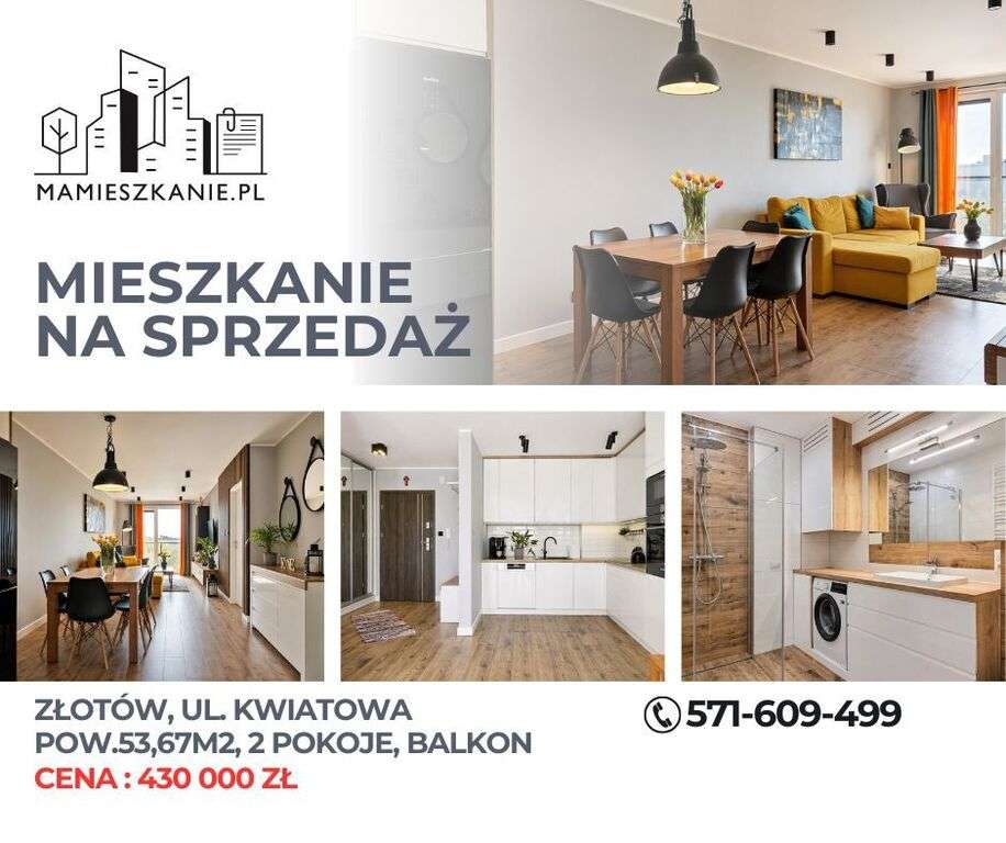 Nowoczesne 2 pokoje | wysoki standard | Złotów