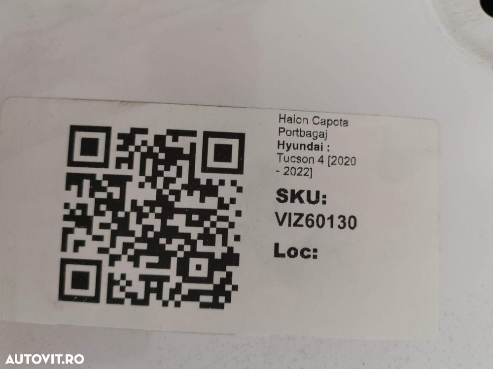 Haion Capota Portbagaj Hyundai  Tucson 4 [2020 - 2022] Original - 8