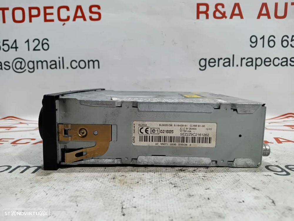 Auto Rádio Seat Ibiza 6L 6L0035156 Orignal - 5