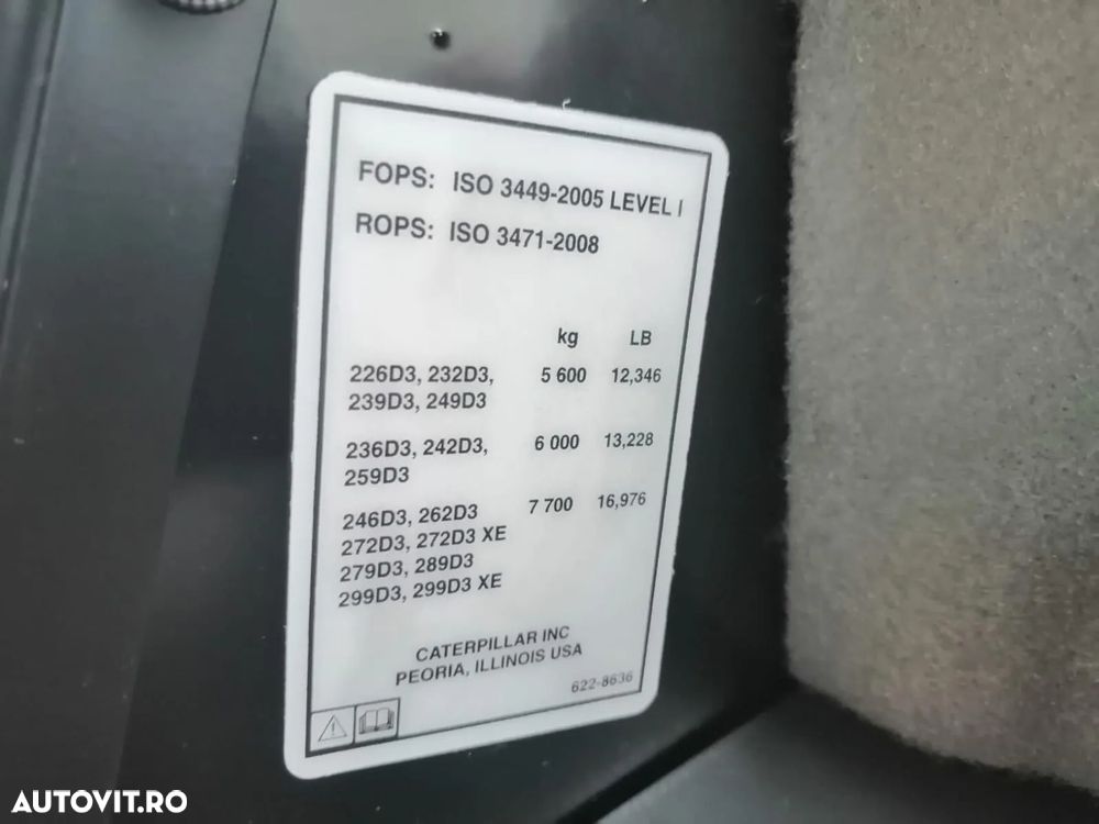 Cat 299DXE BOBCAT/MINI-INCARCATOR/MINI-FRONTLOADER, SENILE/TRACKS, AC, NOU/NEW !!! - 33