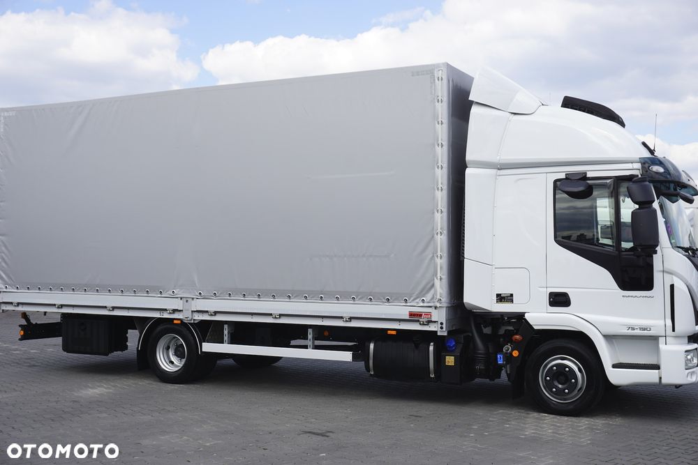 Iveco EUROCARGO / 75 - 190 / ACC / E 6 / BURTO-PLANDEKA / 16 PALET - 16