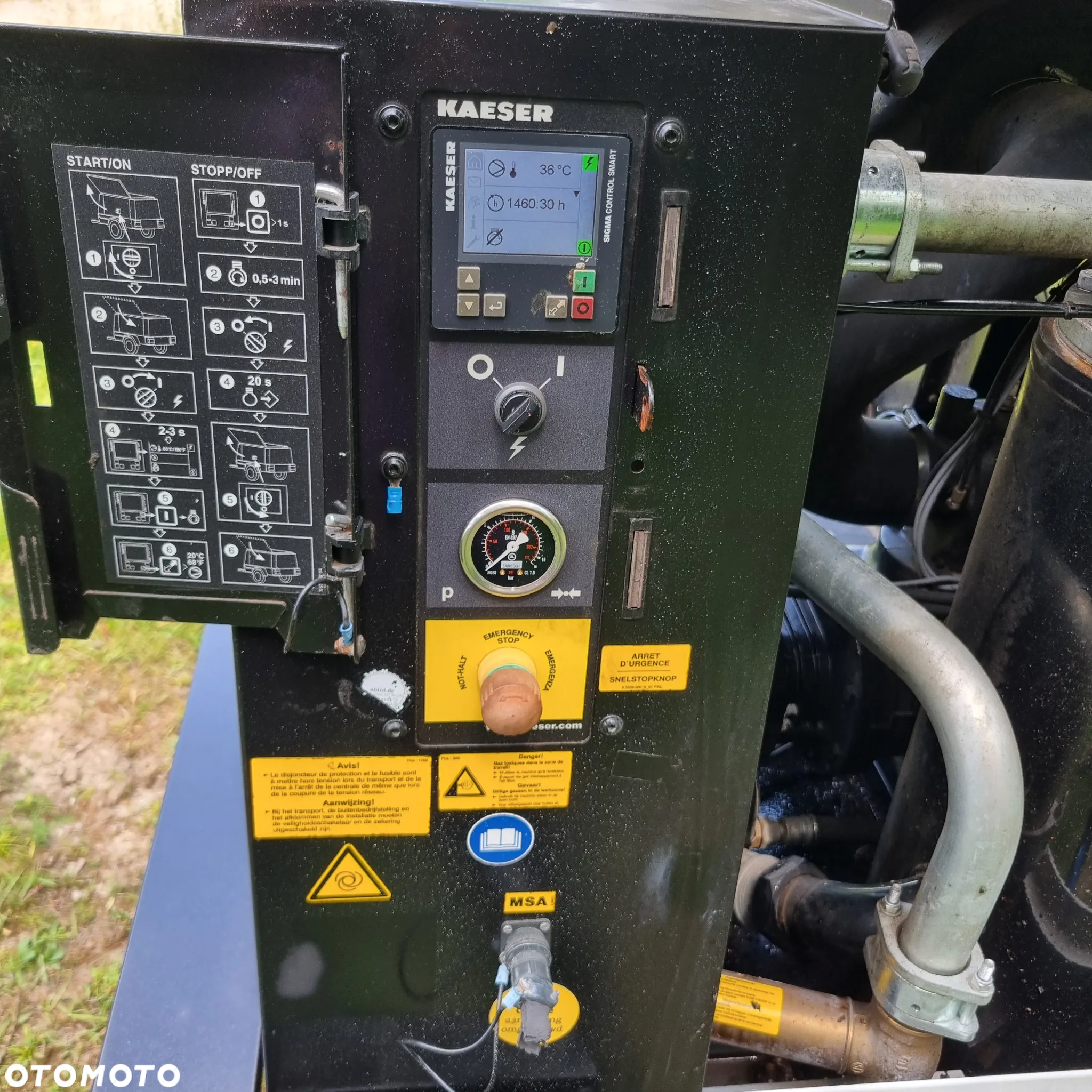 Inny Kompresor KAESER M82 jak Nowy z salonu 2019r z Norwegii 8,5m3 Kubota V3307 - 3