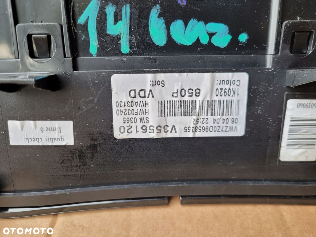 LICZNIK 1,4 VW GOLF V 1K0920850P EUROPA - 3