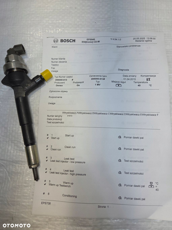 WTRYSK WTRYSKIWACZ OPEL MERIVA B ASTRA J IV 1.7 CDTI 8-97376270-3