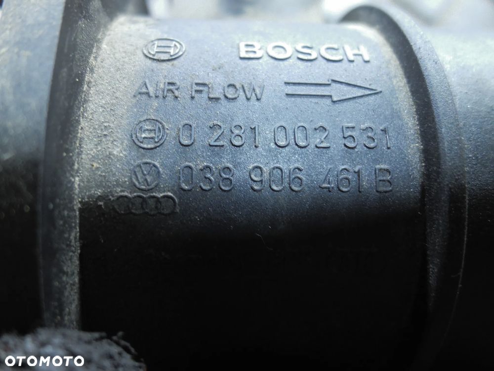 VW AUDI SEAT SKODA PRZEPŁYWOMIERZ 038906461B + WTYCZKA INSTALACJA POSIADAM 2SZT - 4