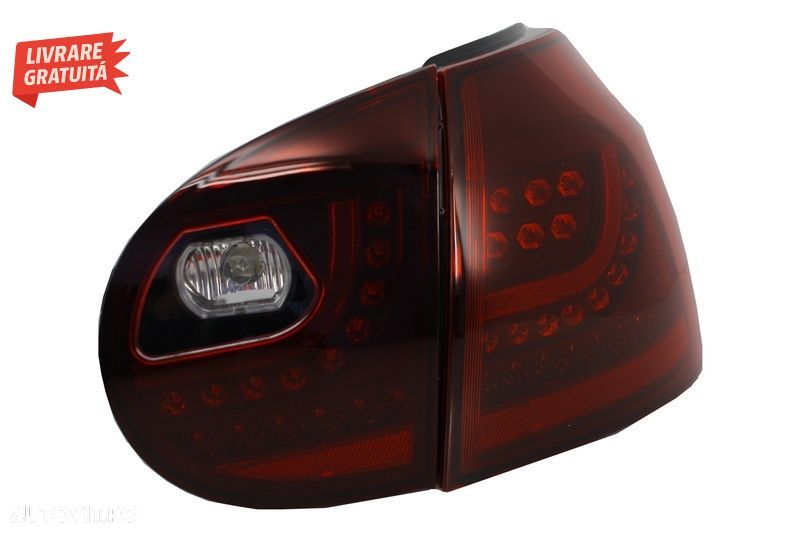 Prelungire Bara Spate cu Sistem de evacuare si Stopuri LED VW Golf 5 V (2003-2007)- livrare gratuita - 9