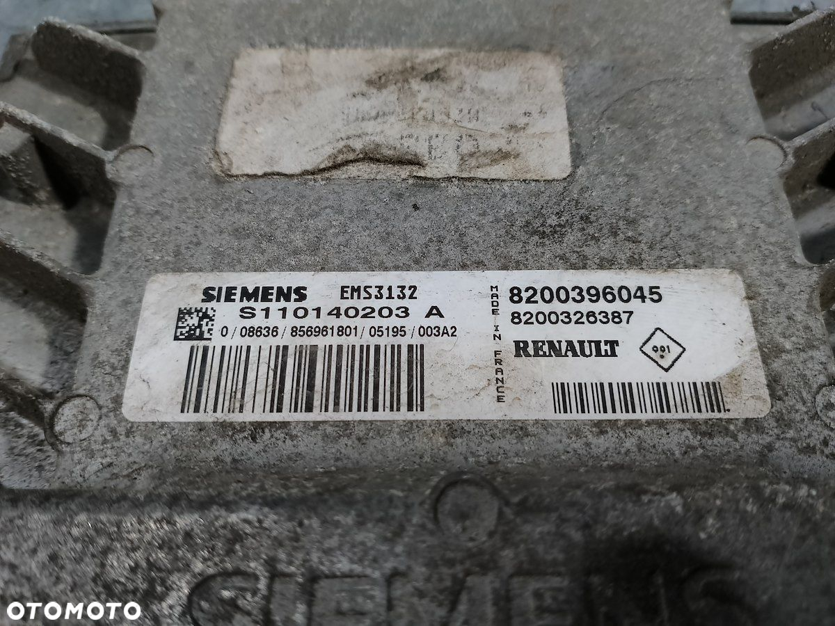 KOMPUTER, STEROWNIK RENAULT KANGOO I LIFT 8200396045  S110140203A 1.2 - 4