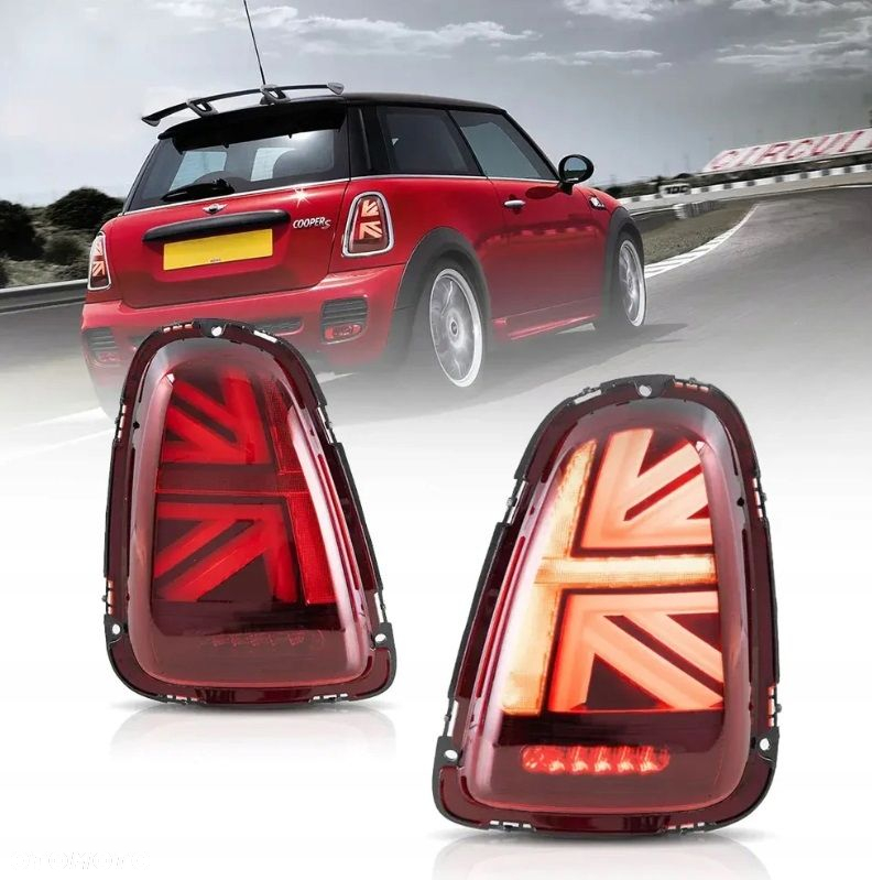 Lampy tyl kpl Vland Full Led Red Union Tuning Mini Cooper r56 r57 r58 r59 - 4