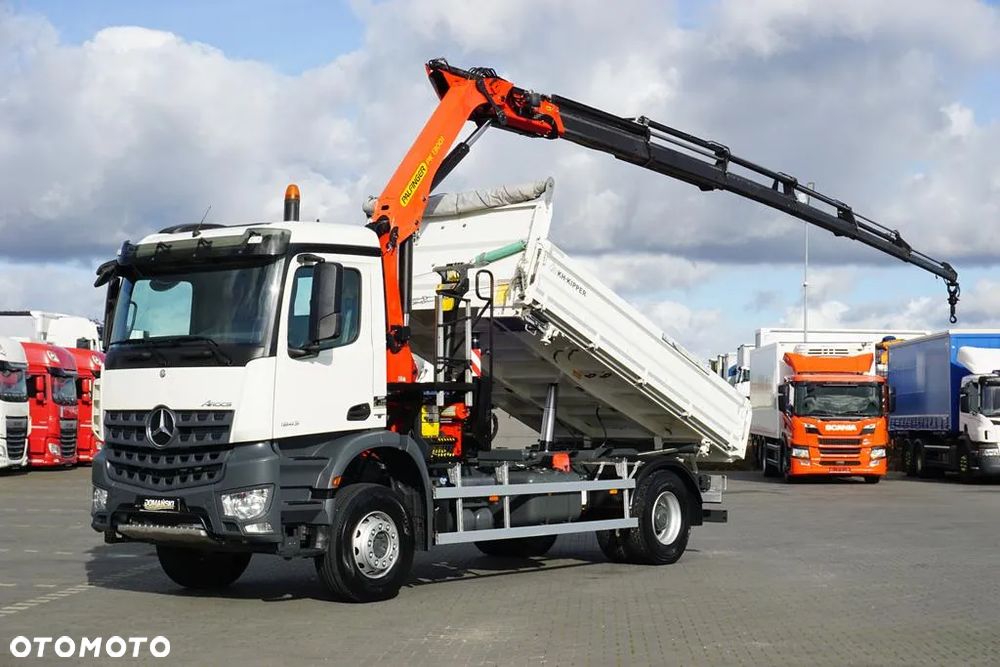 Mercedes-Benz / AROCS / 1843 / E 6 / WYWROTKA + HDS / ROTATOR / PALFINGER PK 13001 / WYSIĘG 17 M - 1