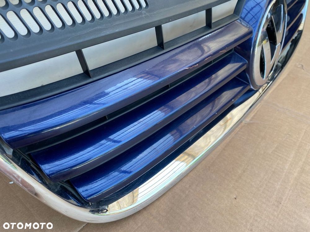 VW T5 CARAVELLE MULTIVAN 04- ATRAPA GRILL ORYGINAŁ METALIK 7H5A807101 - 8
