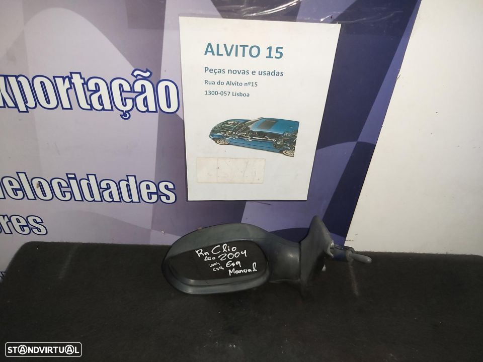 Retrovisor Esquerdo Manual Renault Clio 2004 - 1
