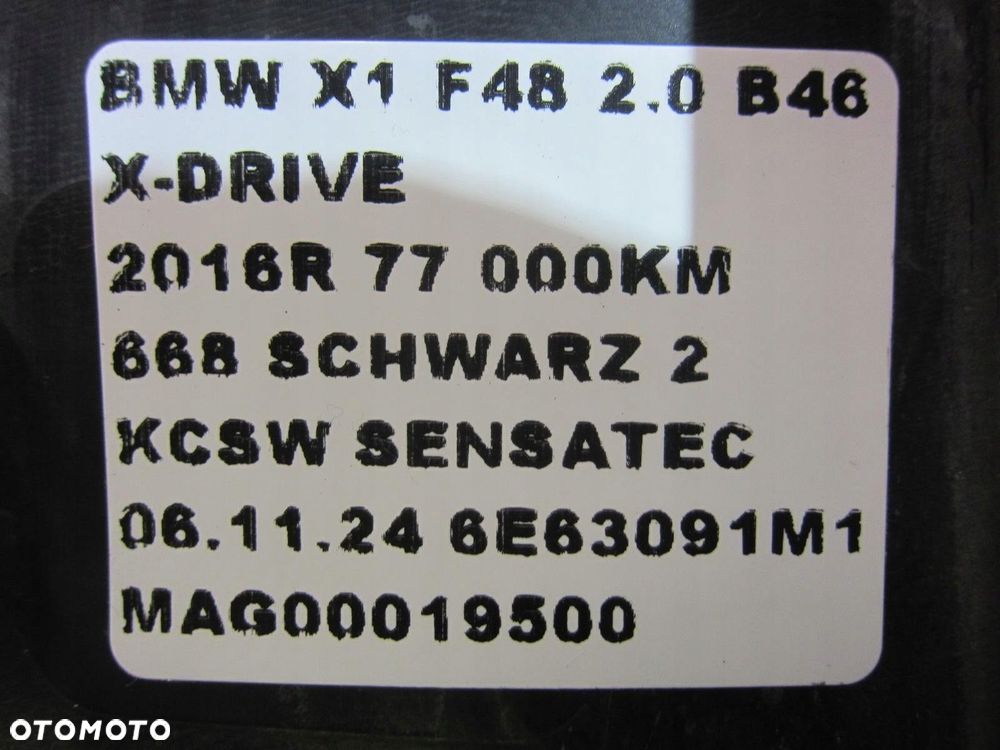 BMW X1 F48 LISTWA BŁOTNIKA NADKOLA PRAWY PRZÓD 7332338 OSŁONA 51777332338 - 10