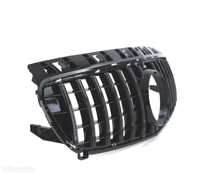 GRELHA FRONTAL MERCEDES CLASE A W176 12-15 GT STYLE PRETO BRILHANTE - 2