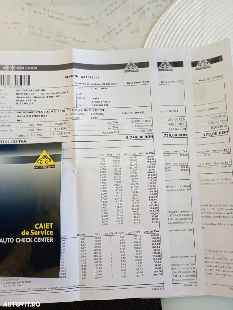 Volkswagen Touareg 2.5 TDI R5 DPF Tipt. - 27