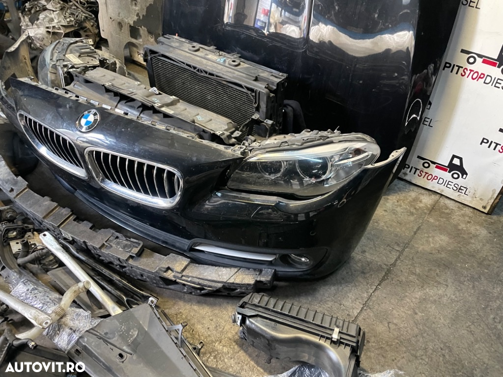 Fata completa BMW F10 F11 3.0 530d m50d lci Facelift 2013 2014 2015 2016 2017 capota-faruri-bara-grila-radiator - 2