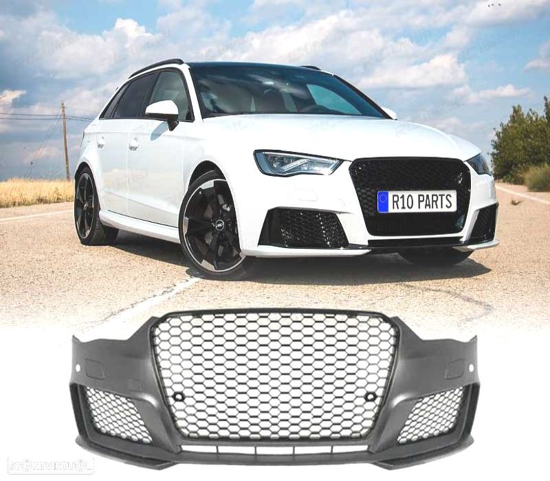 PARACHOQUES FRONTAL AUDI A3 8V 12-16 LOOK RS3 SRA PDC - 1