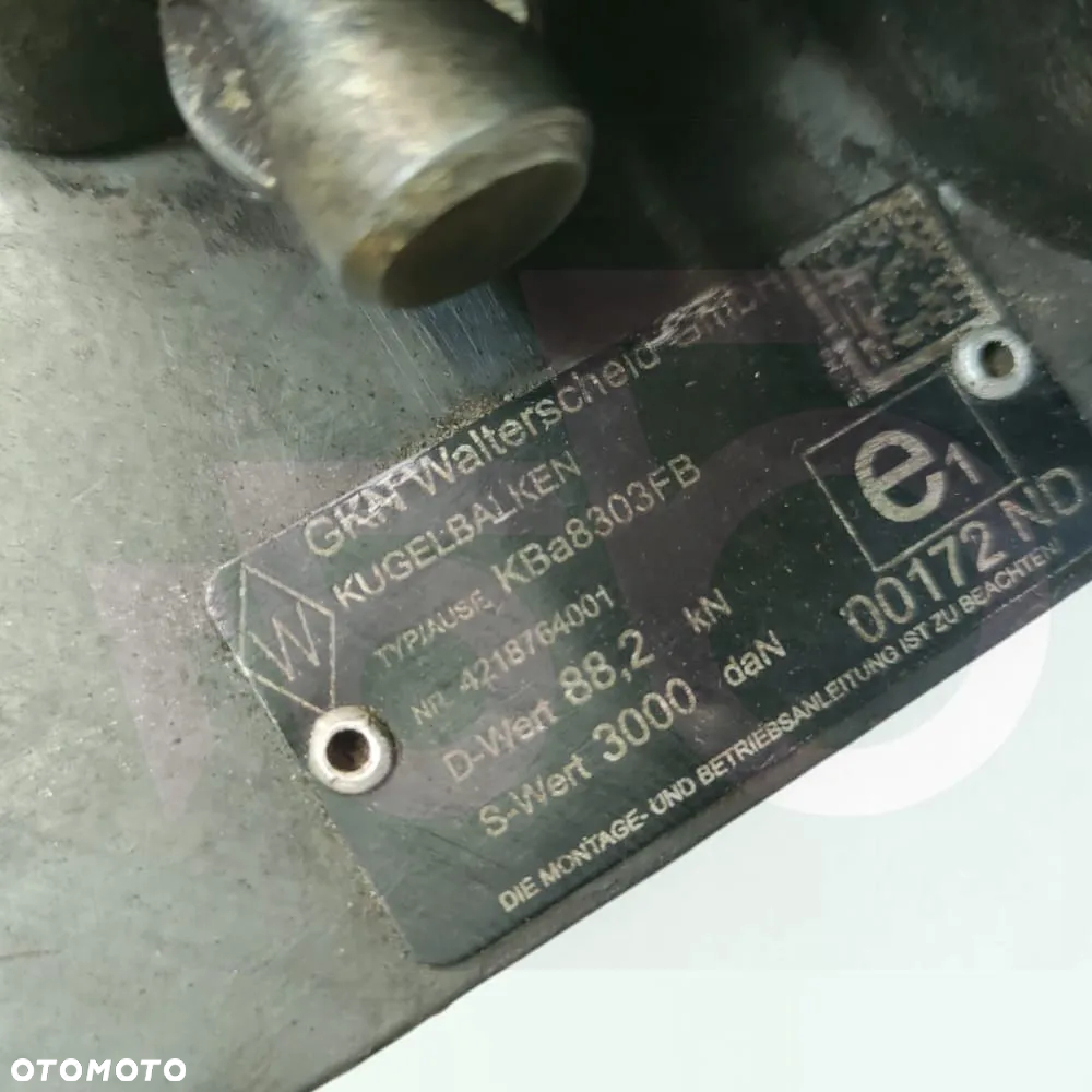 Zaczep Kula K80 GKN Walterscheid 8002930 Claas Arion 630 - 8