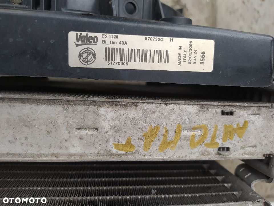 Chłodnice wentylator komplet Fiat Croma 2,2 16V automat - 7
