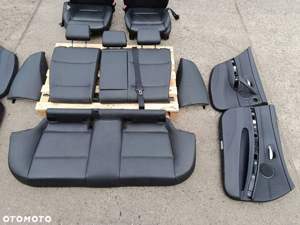 BMW 3 E90 E91 FOTELE BOCZKI KANAPA SKÓRA EUROPA KOMPLET - 4