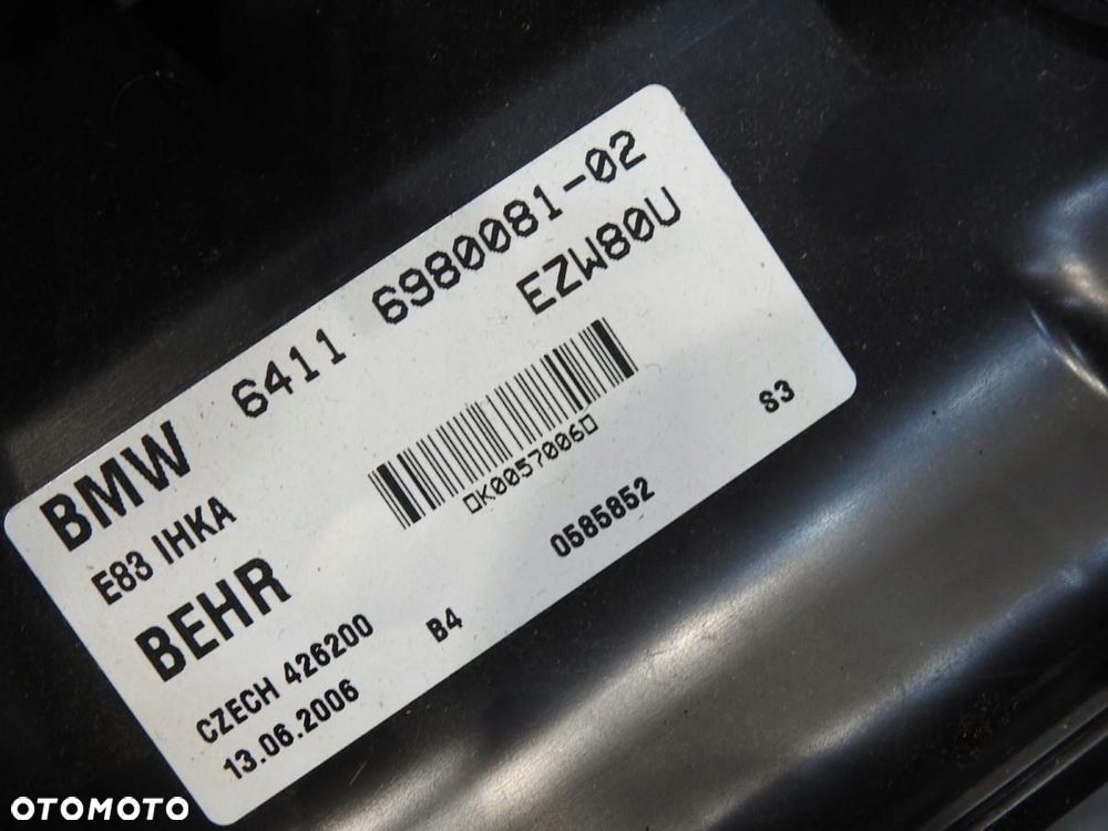 NAGRZEWNICA KLIMA BMW X3 E83 2.0 D 6980081 - 6