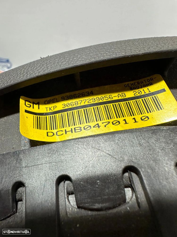 .Airbag Volante Condutor GM Opel Astra H 93862634 2004 - 2009 - 8
