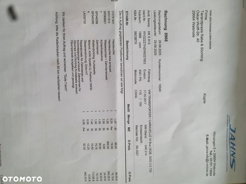 Volkswagen Transporter L1H1 - 23