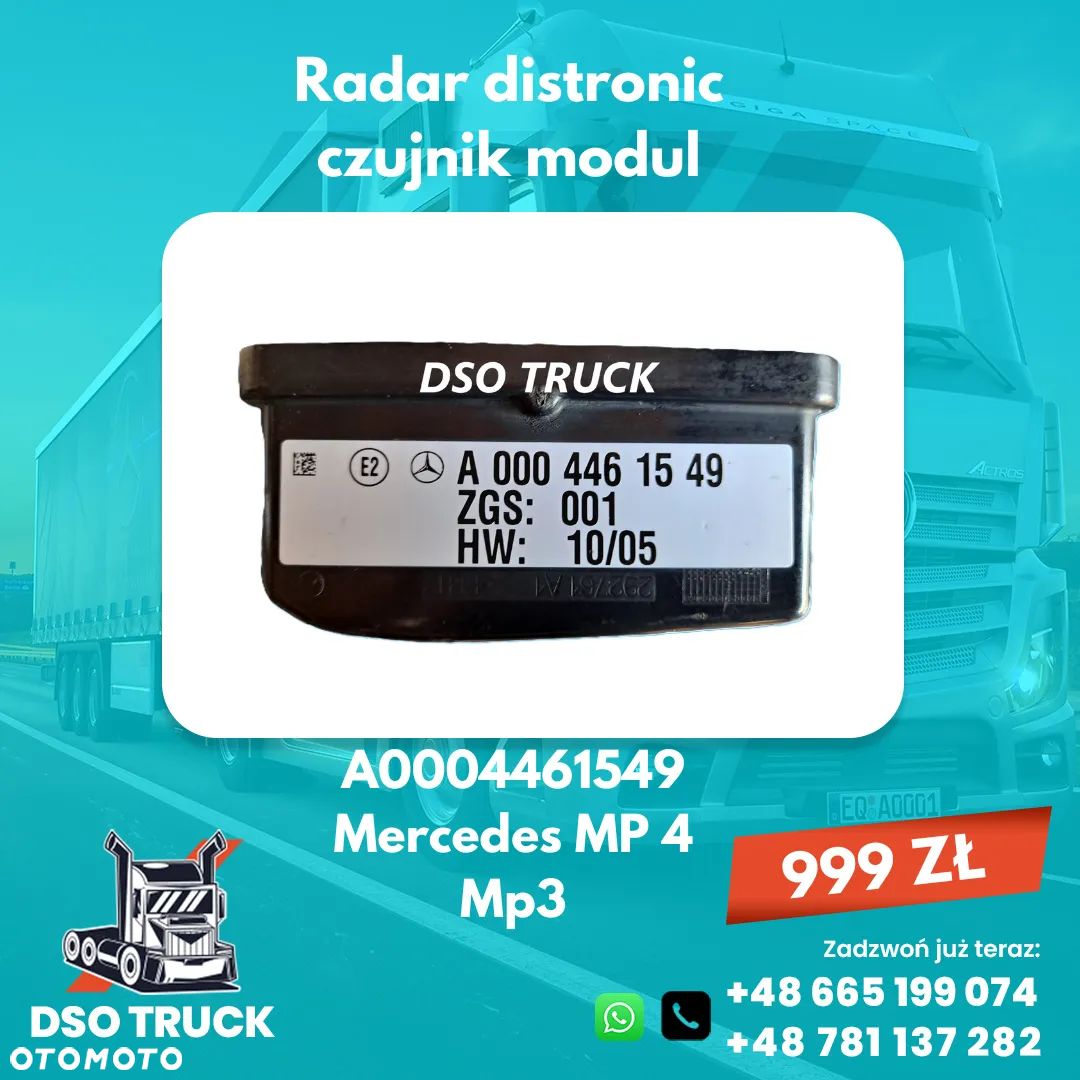 A0004461549 Radar distronic czujnik modul Mercedes MP 4 Mp3 - 1