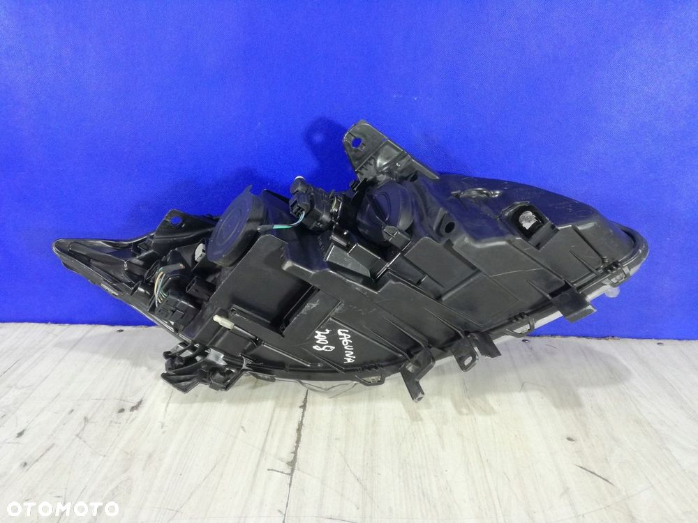 Renault Laguna III 3 07/10 lampa reflektor przód lewa Anglik - 4