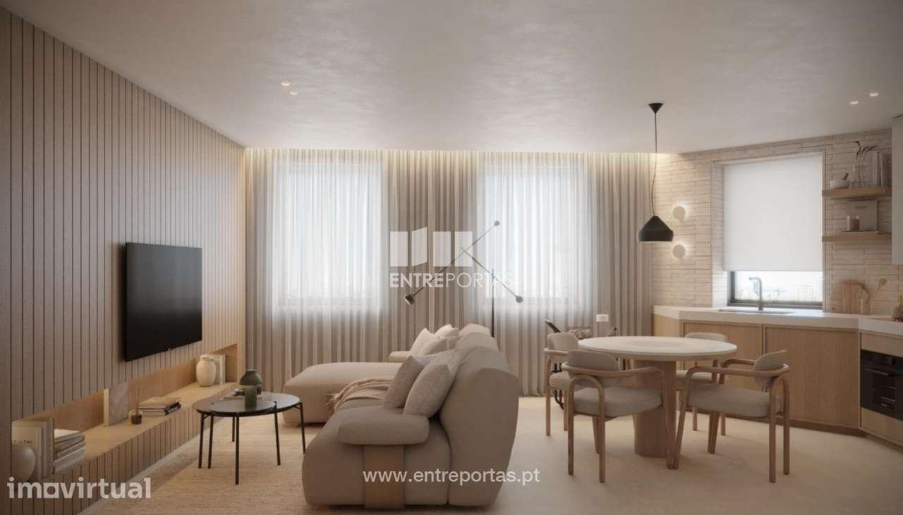 Venda de Apartamento T2 próximo do mar, Caxinas, Vila do Conde - Grande imagem: 4/12