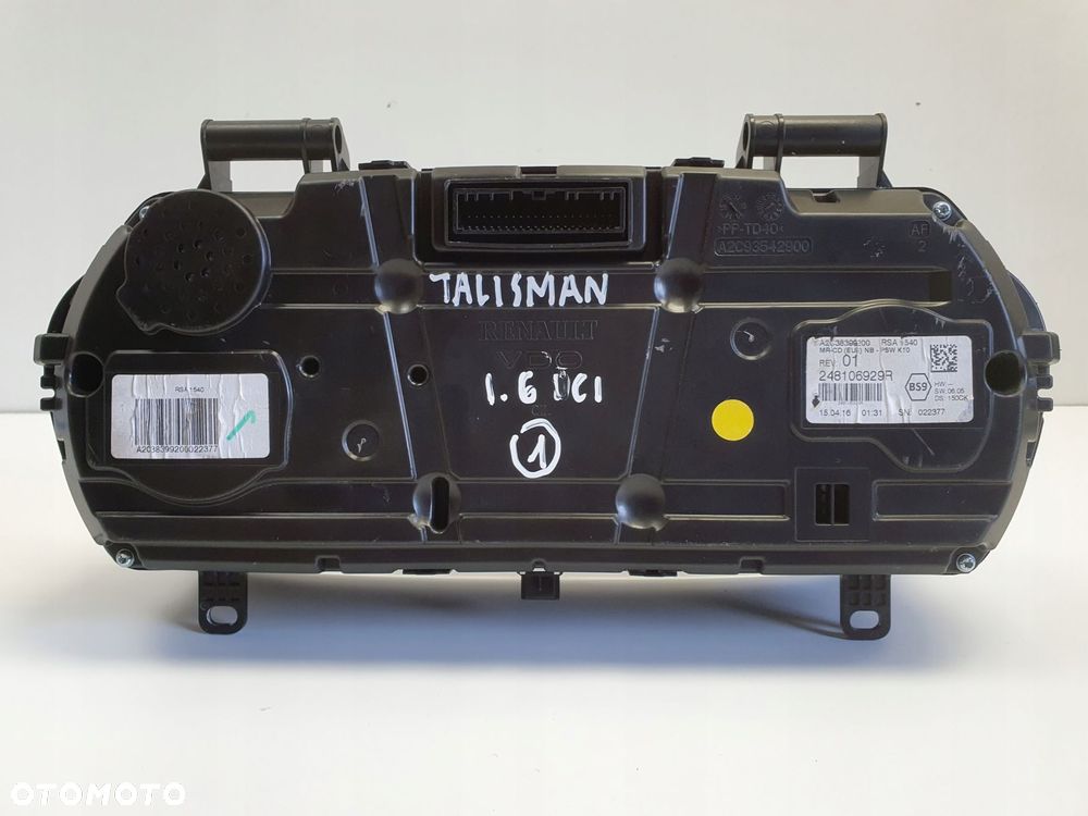 Renault Talisman 1.6 DCI LICZNIK Zegary 248106929R Europa - 5