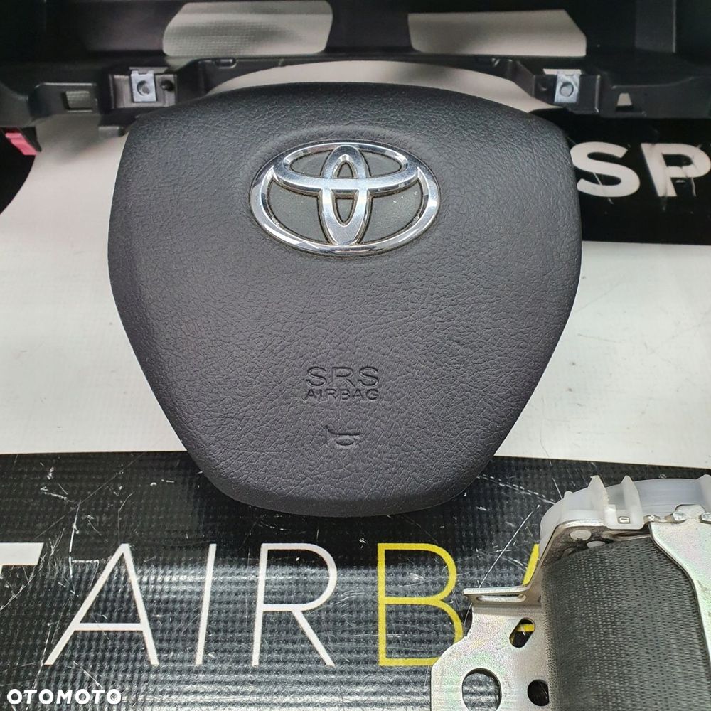TOYOTA AURIS DESKA ROZDZIELCZA KONSOLA KOKPIT PULPIT PODUSZKI AIRBAG AIR BAG PASY KIT SET - 6